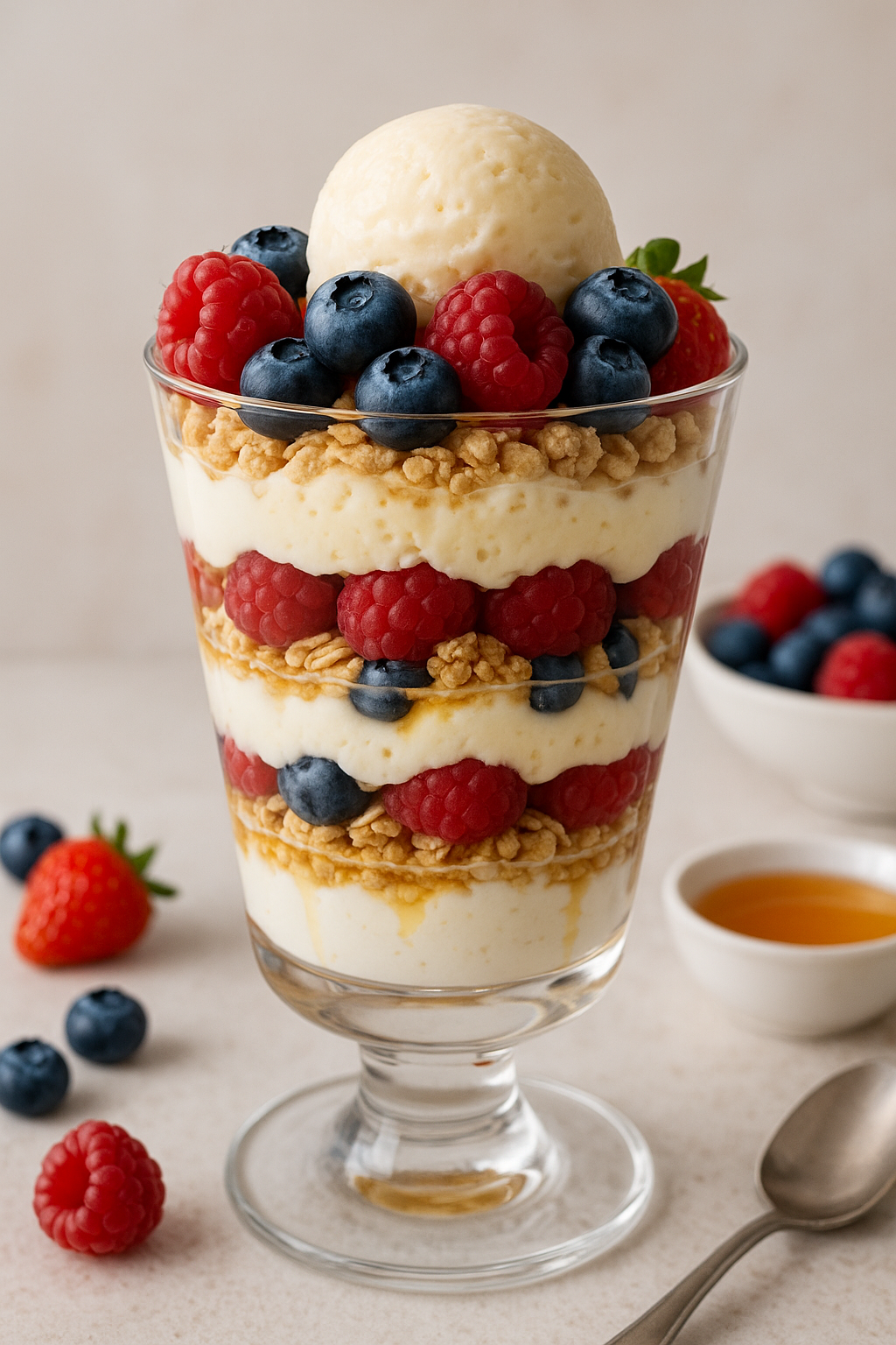 Parfait allo Yogurt con Gelato – Un Dolce a Strati da Sogno